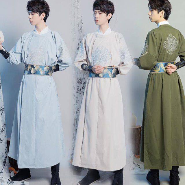 租汉服古装出租男明制刺绣圆领袍宫廷伴郎服武侠风帅气公子服租赁
