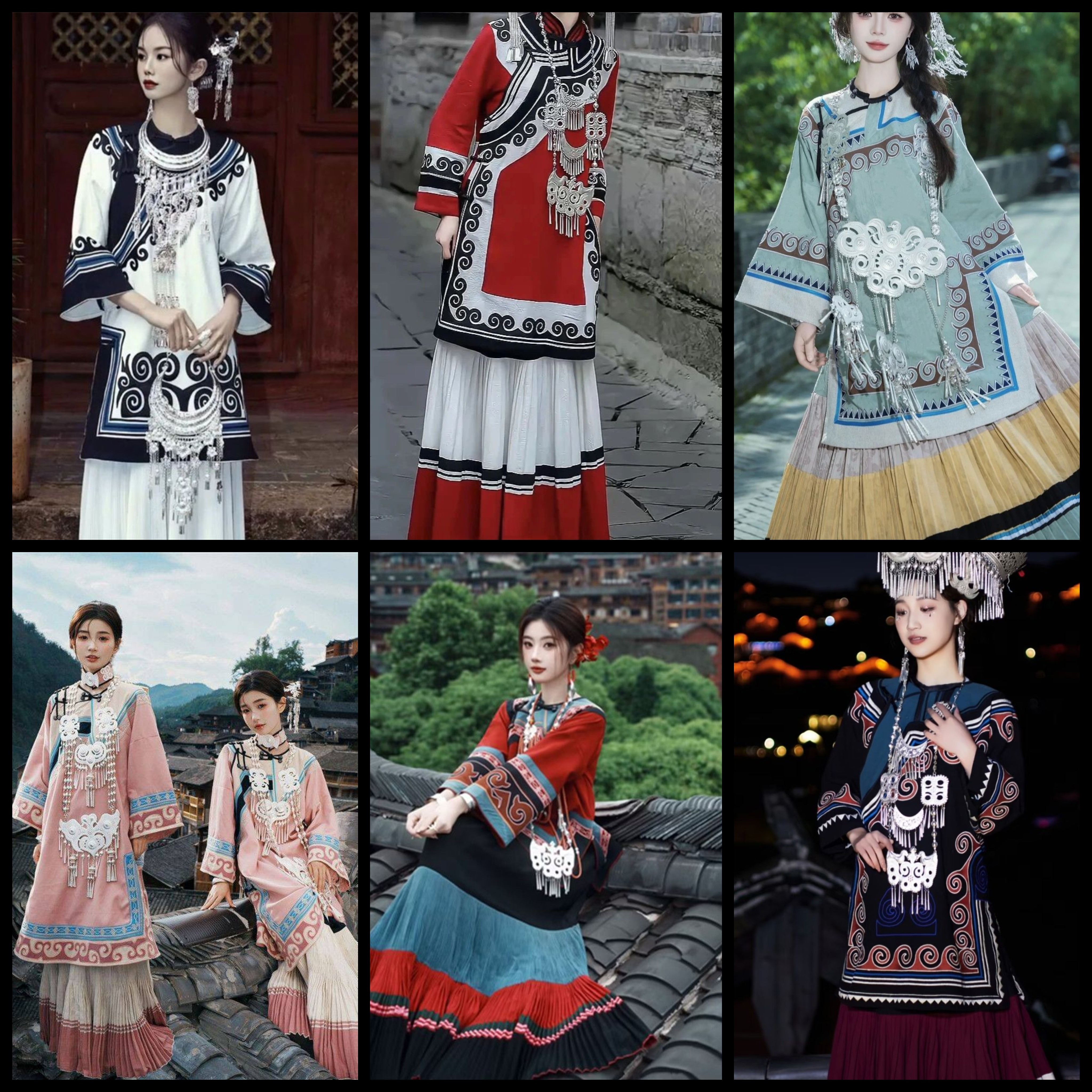 出租少数民族风服装彝族传统服饰旅游拍照学生运动会舞蹈演出服装