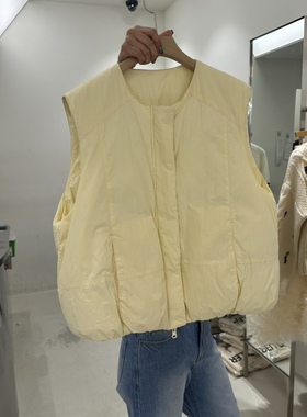 REPELLER韩国正品代购2026无袖马甲女春季新款休闲百搭羽绒马夹
