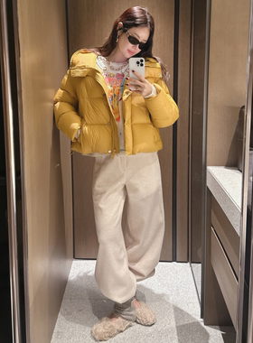 partysu韩国正品代购2025宽松休闲裤女长裤直筒舒适保暖时尚裤子