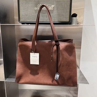 TEMPTING秋 韩国代购 简约百搭时尚大容量时尚百搭复古单肩托特包