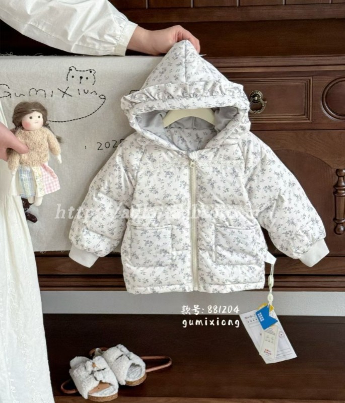 2025冬季新款谷米熊女童羽绒服时尚潮童韩版碎花棉服加厚外套棉裤,童装/婴儿装/亲子装,羽绒服,淘宝优惠券,粉丝福利购,淘宝优惠卷