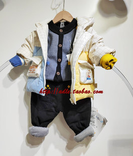 25谷米熊冬季新款男童女童小童时尚韩版潮童羽绒服加厚90鸭绒棉服