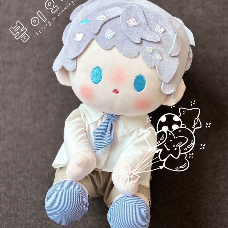 恋与深空黎深沈星回祁煜40cm原创棉花娃娃正版可换装毛绒玩偶