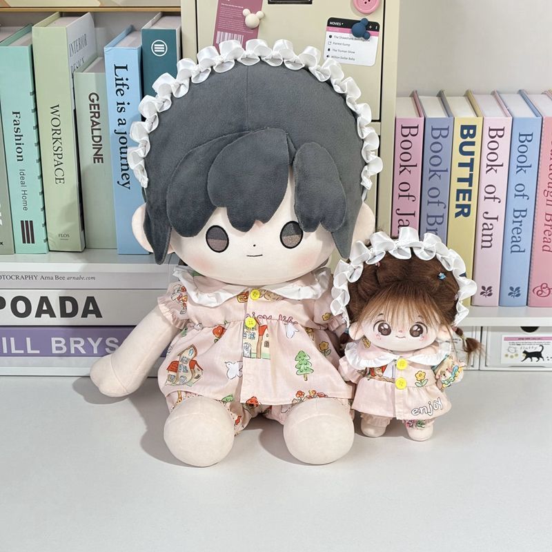 缕缕清香娃衣棉花娃娃坐姿20cm40cm娃衣一番赏公仔玩偶换装服套装