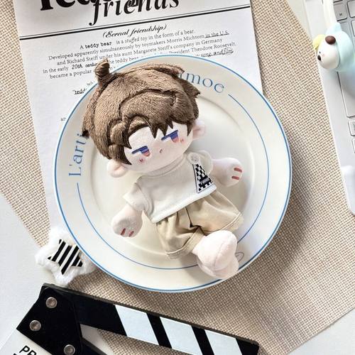 捶捶体15cm海边度假娃衣站姿棉花娃娃正常体海星体公仔换装衣套装