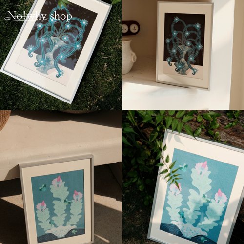 No!whyshop梦境植物客厅装饰挂画