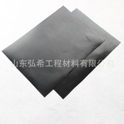 ECT色HDPE聚乙烯土工膜 合鱼土塘水产养殖两布一膜黑高密度复工膜