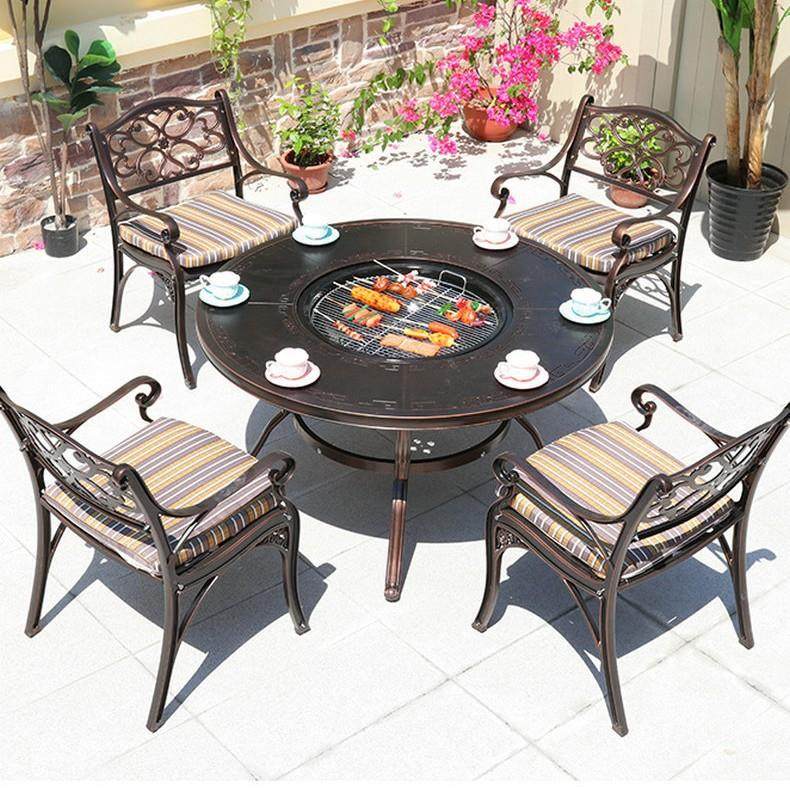 户外烧合烤椅别露墅台花院组座桌椅铸铝tb-60522碳烤电烤炉户外休,住宅家具,桌椅套件,淘宝优惠券,粉丝福利购,淘宝优惠卷