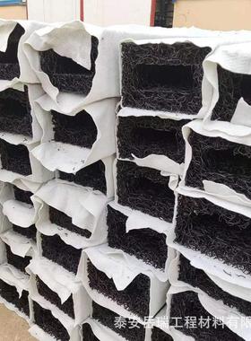 HP矩形盲沟FEVM化F 边坡绿用渗排D水带包布 乱E丝方形塑料盲沟厂