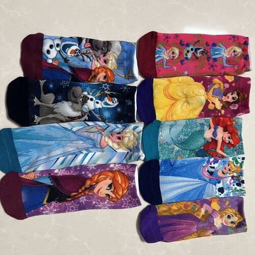 10元10双be迪士尼儿童袜纯棉短袜适合3-12岁