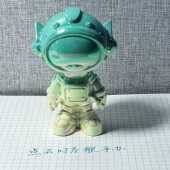 点石制笔五周年限定太空仓手办时空舱炫光小火箭笔筒文具盒收纳盒