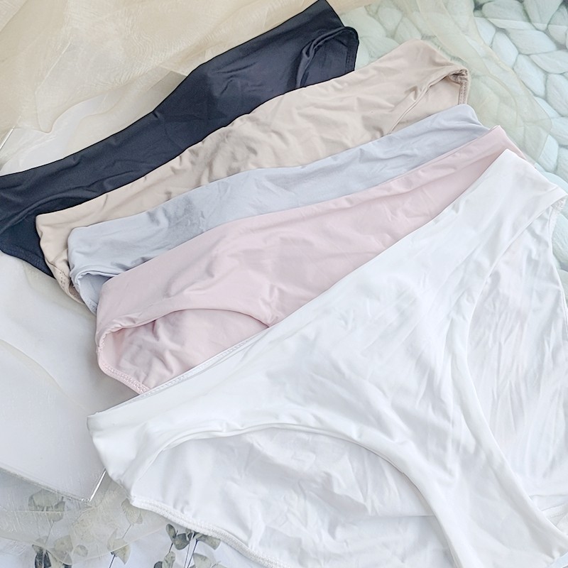 新款薄款无痕低腰简约糖果色包臀透气百搭内裤三角裤裤性感纯色