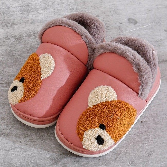 清仓PU面儿童棉拖鞋男女童冬季家居卡通包跟保暖防滑毛绒宝宝棉鞋,居家布艺,居家棉拖/棉鞋,淘宝优惠券,粉丝福利购,淘宝优惠卷