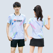 羽毛球服短袖 情侣套装 女速干运动休闲上衣男网球乒乓定制比赛T恤