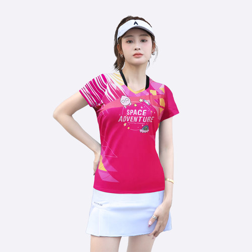 羽毛球服女速干运动大码定制套装