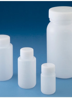 AS ONE/亚速旺实验室用品耗材塑料瓶PE瓶 圆形广口白色15-1011-55