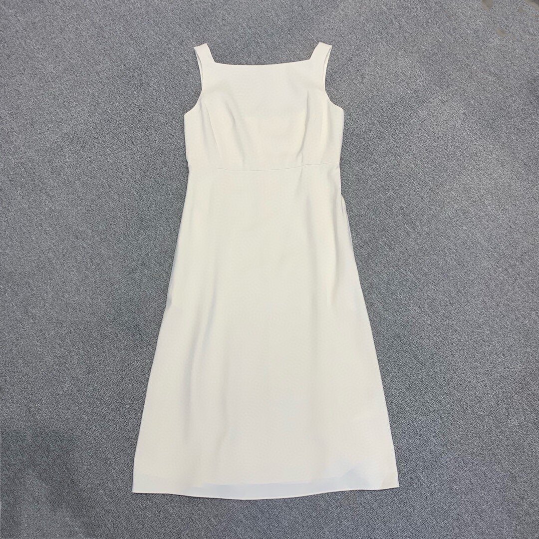 Th新品女装斜纹薄棉高腰修身吊带方领连衣裙N0574628 特价捡漏