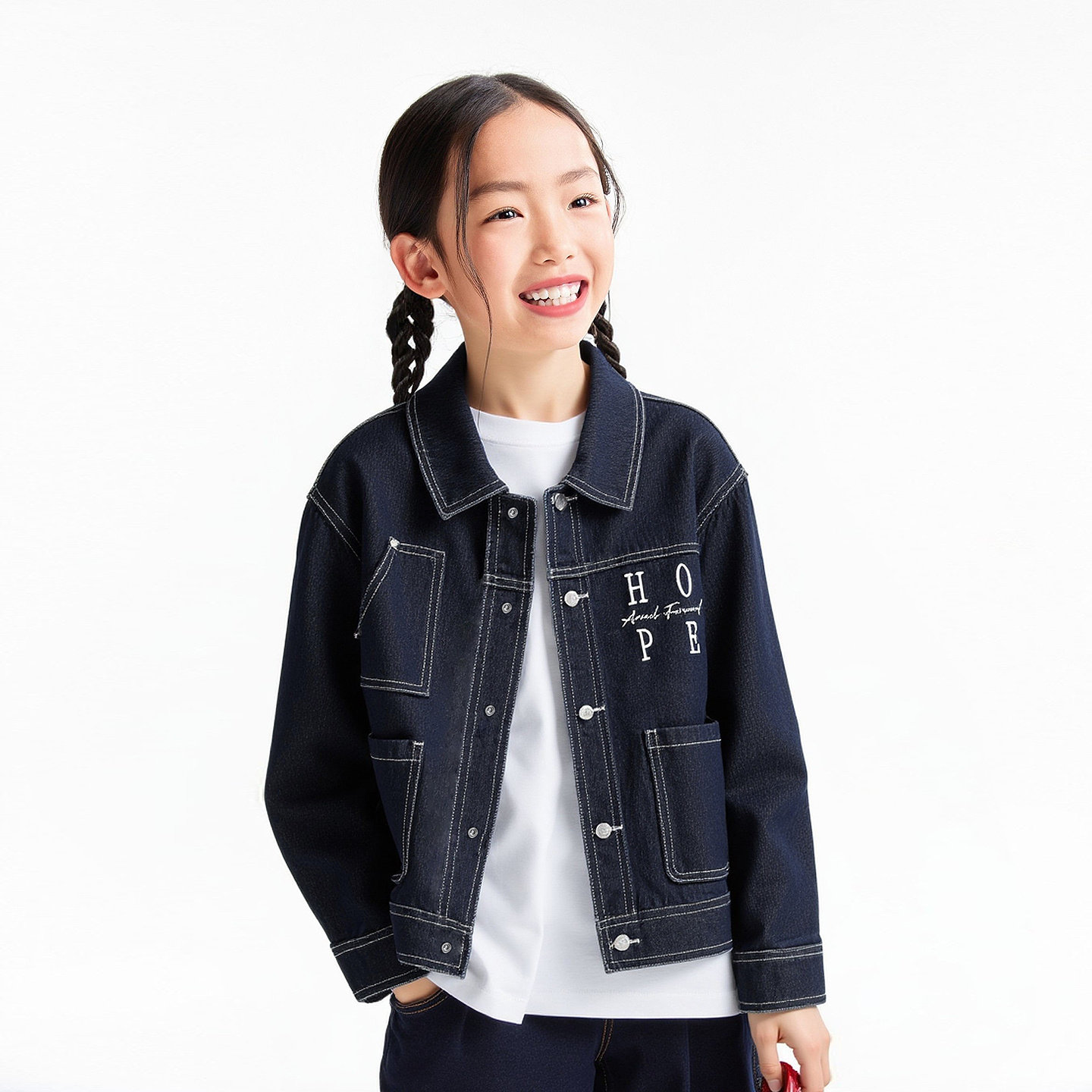 安奈儿童装2026春季新款儿童休闲运动时尚上衣男女童翻领牛仔外套,童装/婴儿装/亲子装,儿童牛仔外套,淘宝优惠券,粉丝福利购,淘宝优惠卷