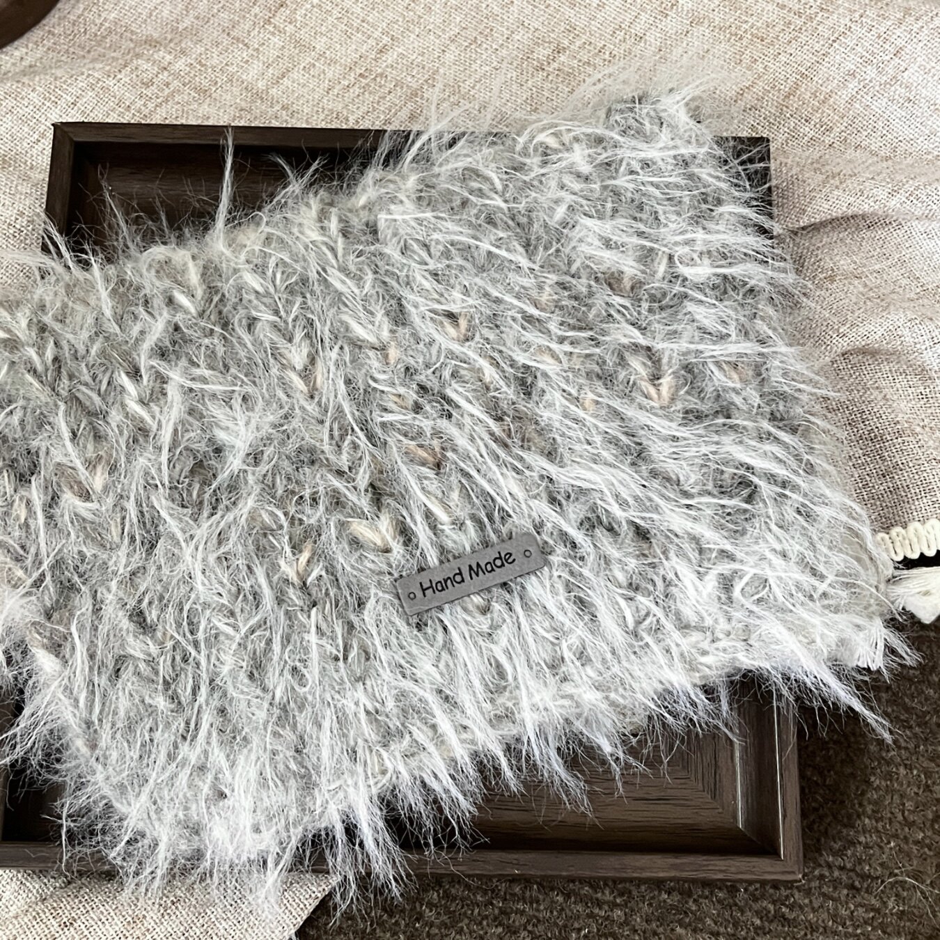 灰色云海DENGD围巾混线特色毛线