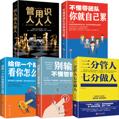 5册别输在不懂管理上+不懂带团队你就自己累+管人用人识人+三分管人七分做人+思路决定出路 管理方面的书籍 畅销书排行榜