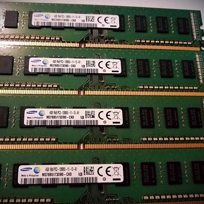 原装三星 DDR3 4G 12800U 1600Mhz 台式机内存条M378B5173DB0-CK0