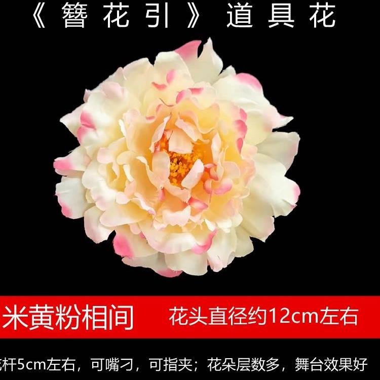 中国古典舞簪花引舞蹈手花可嘴刁可手持舞蹈演出大花牡丹花古典