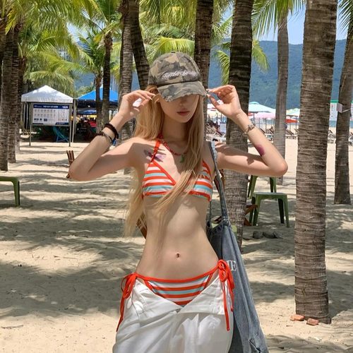 海岛度假氛围感比基尼bikini泳装