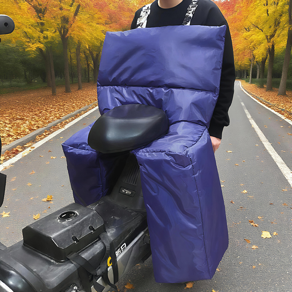 成人大童摩托车后座款挡风被防水双人防风保暖电动车电瓶车加厚