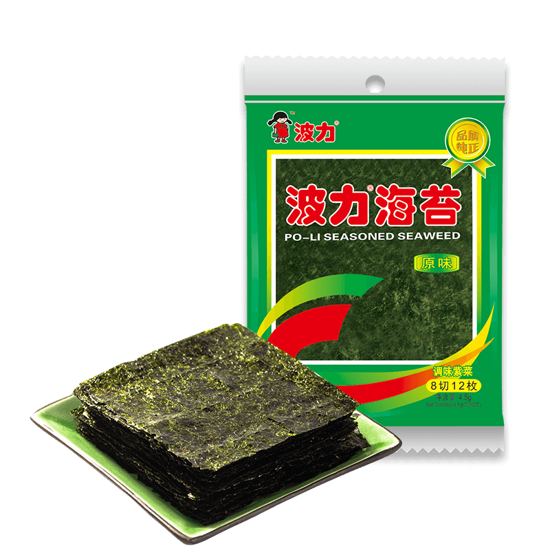 【波力-海苔原味4.5gx8包】即食海苔 儿童零食 紫菜 海苔脆片在类目 零食/坚果/特产, 鱿鱼丝/鱼干/海味即食, 海苔系列中 - 来自Buy2taobao.com提供专业的淘宝代购服务