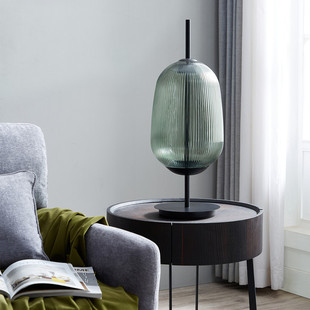 简约后现代玻璃艺术轻奢台灯北欧设计师样板房创意客厅卧室床头灯