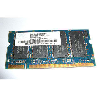 333 NT512D64SH8B0GN DDR CL2.5内存PC2700S 6K南亚512MB 25331