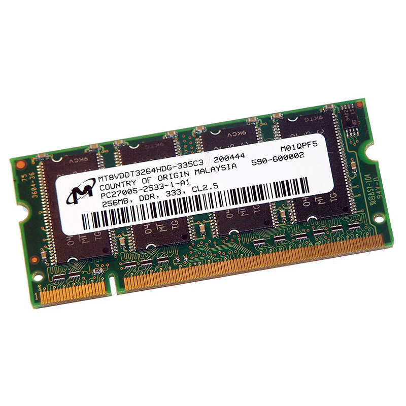 MT8VDDT3264HDG-335C3PC2700S-2533-1-A1 256MB DDR 333内存