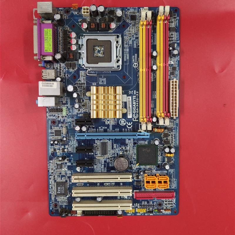 技嘉945主板GA-945G-S3主板大板集成显卡3个PCI
