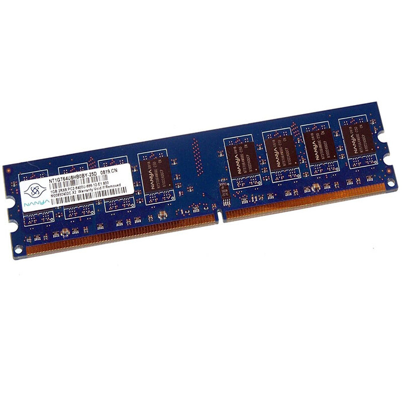 南亚NT1GT64U8HB0BY-25D 1GB DDR2 PC2-6400U 800MHz 240Pin内存