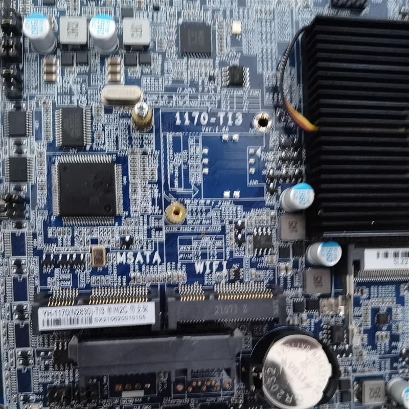 1170-TI3 N2830低功耗ITX主板17X17触控一体机工控板2COM LVDS