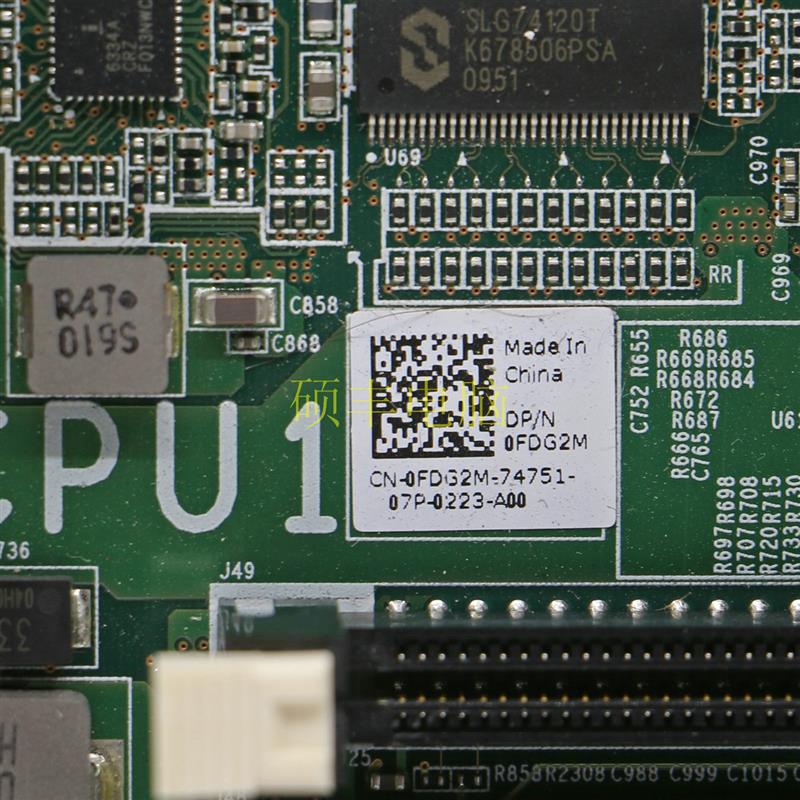 全新戴尔DELL PowerEdge PE R810 四路服务器主板 FDG2M LGA1567