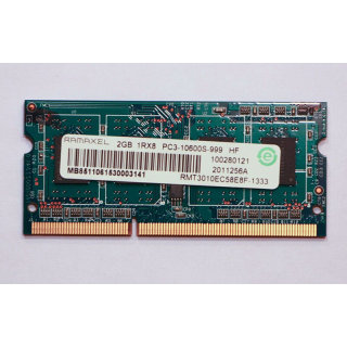 记忆 RMT3010EC58E8F-1333 2GB 1RX8 PC3-10600S-999内存