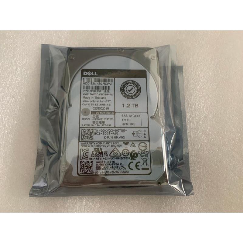DELL 00KV02 1.2T SAS 12G 10K 2.5寸 HUC101812CSS200 0KV02硬盘