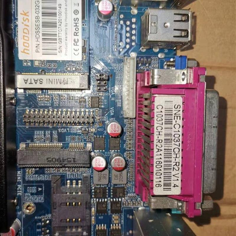 1037U  SNE-C1037CH-R2  DC12V 17*17 P0S机 收银机 工控机 主板
