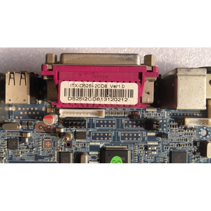 原装拆机 ITX-D525I-2CD8 D525 DDR3 POS工控主板17*17实物图片