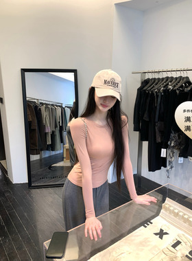 POET WONG【瘦瘦法则】l*ulu Holdtight修身小圆领显瘦长袖内搭T