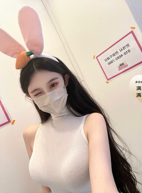 POET WONG【韩女建模】天丝羊毛掐腰显瘦挖肩半高领上衣 舒适柔软