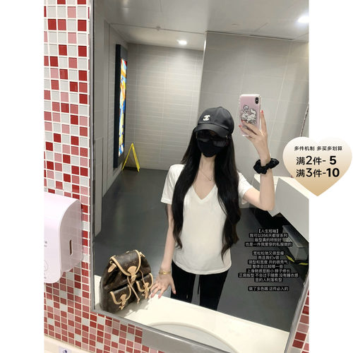 POET WONG【人生短袖】必入！365天都爱穿自留松弛显瘦V领宽松T恤