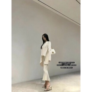 清冷显瘦不规则含羊毛百搭针织开衫 气质姐姐 外套 韩女纸片人