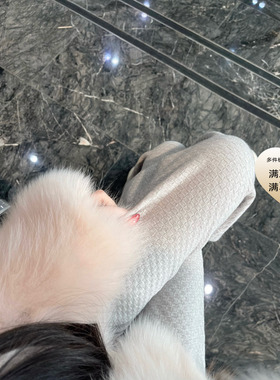 POET WONG【绵绵奶糖裤】软又垂 闭眼入针织裤 显瘦肌理感长裤厚