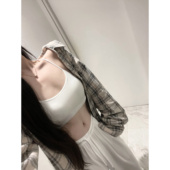 POET 含胸垫吊带韩系外穿Bra挂脖上衣百搭 万能搭 WONG B入系