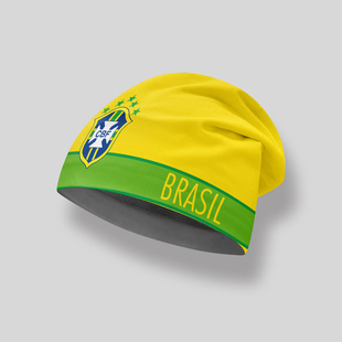 足球训练帽子防寒保暖冬季抓绒头套踢球巴西队内马尔欧洲杯周边