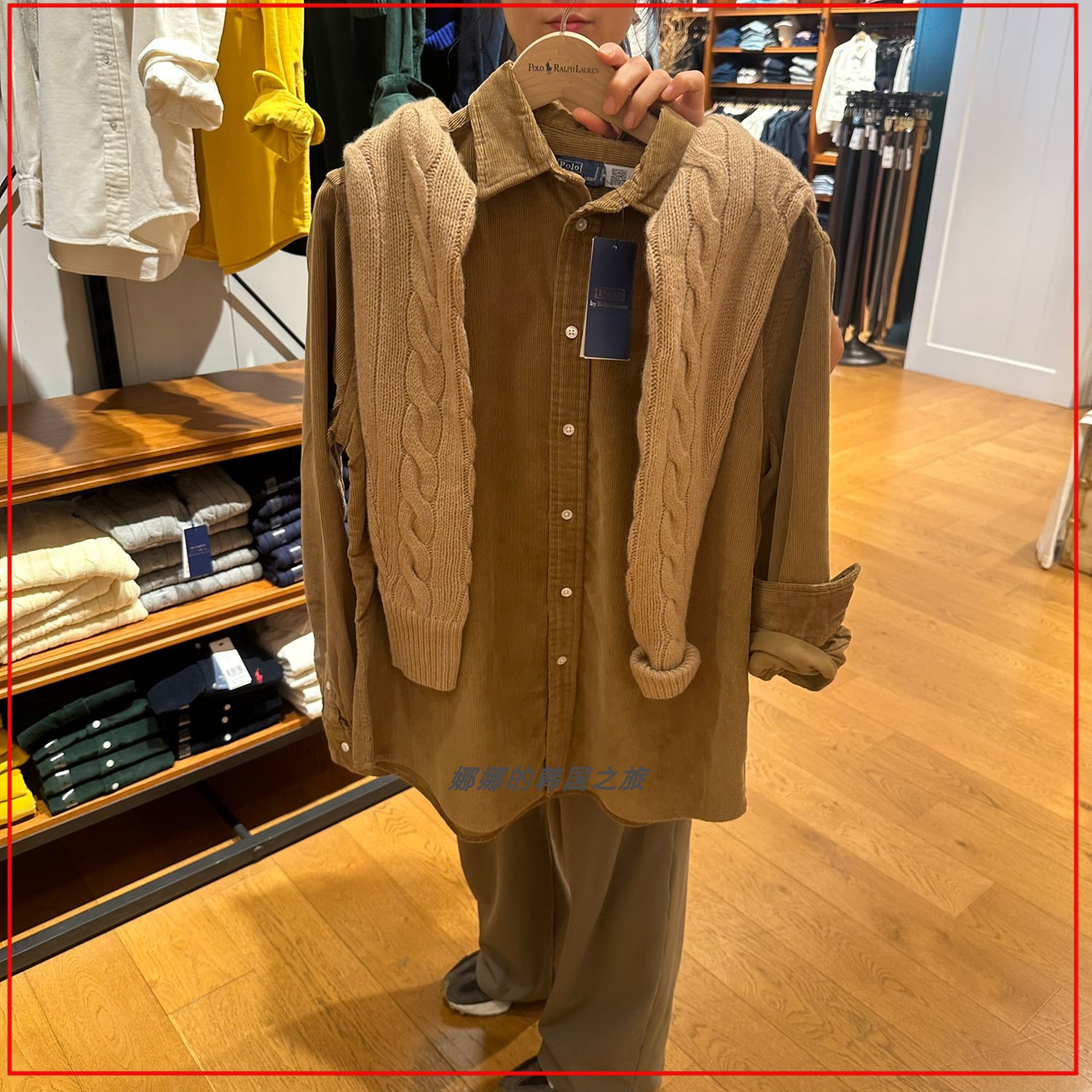 韩国代购POLO RALPH LAUREN拉夫劳伦灯芯绒外穿衬衫女WMPOSHTNDO