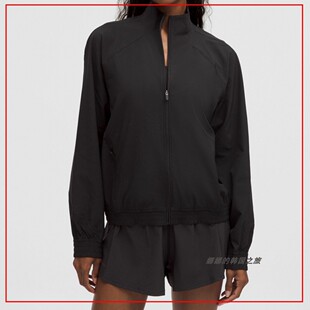 韩国代购lululemon Adapted State 女运动夹克轻薄防晒衣LW3HWIS